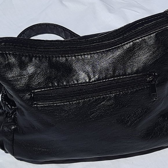 COPY - 90s ELDA Embroidered Crossbody Soft PU Leather purse - Picture 3 of 4